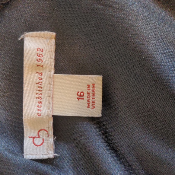 CB Established Women's Size 15 Geometric Print One Piece Lined Career Wear Dress - Picture 10 of 16